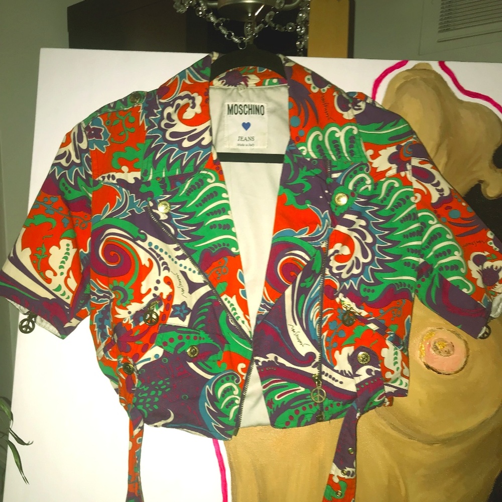 Vintage floral MOSCHINO Jacket